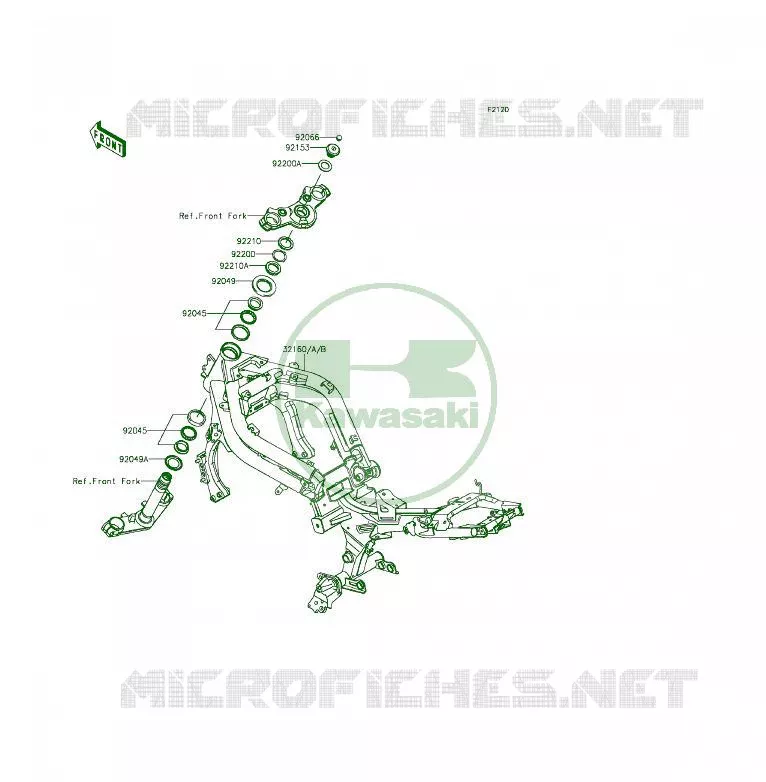 CHASSIS Kawasaki MOTOS 650 2014 ER-6F  EX650EEF
