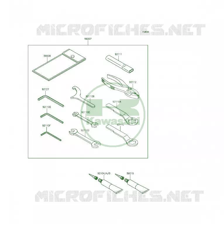 TOOL Kawasaki MOTOS 650 2014 ER-6F  EX650EEF