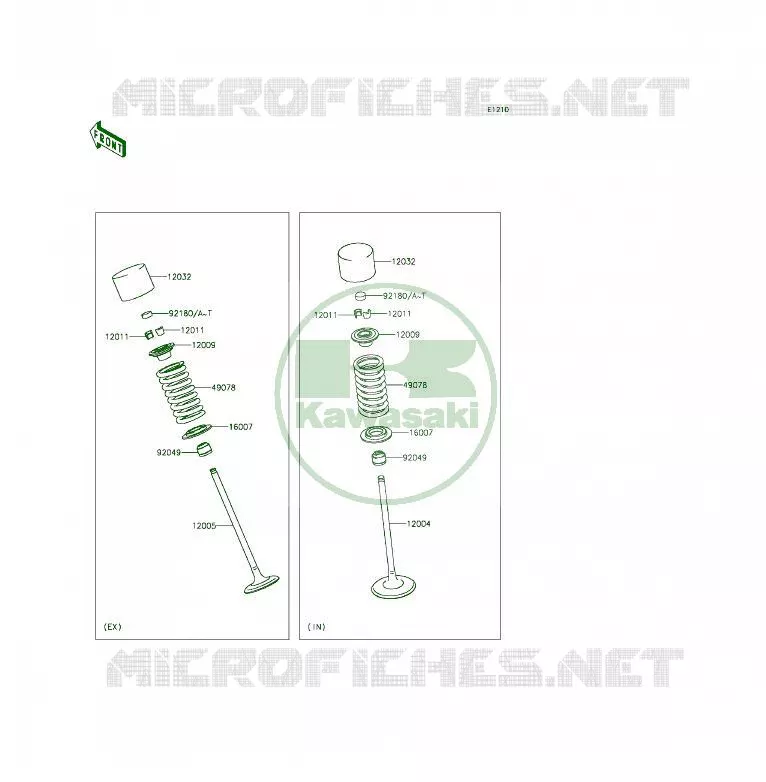 VALVE Kawasaki MOTOS 650 2014 ER-6F  EX650EEF