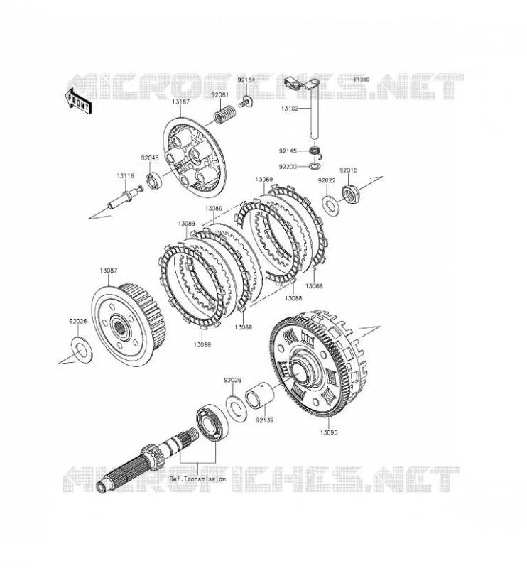 CLUTCH Kawasaki MOTOS 650 2014 ER-6F  EX650EEF