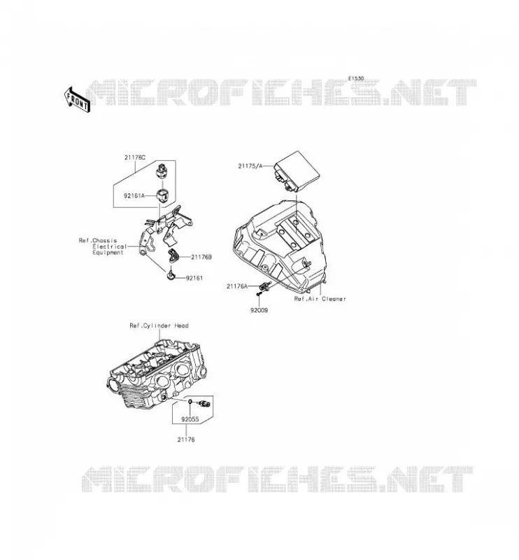 FUEL INJECTION Kawasaki MOTOS 650 2014 ER-6F  EX650EEF