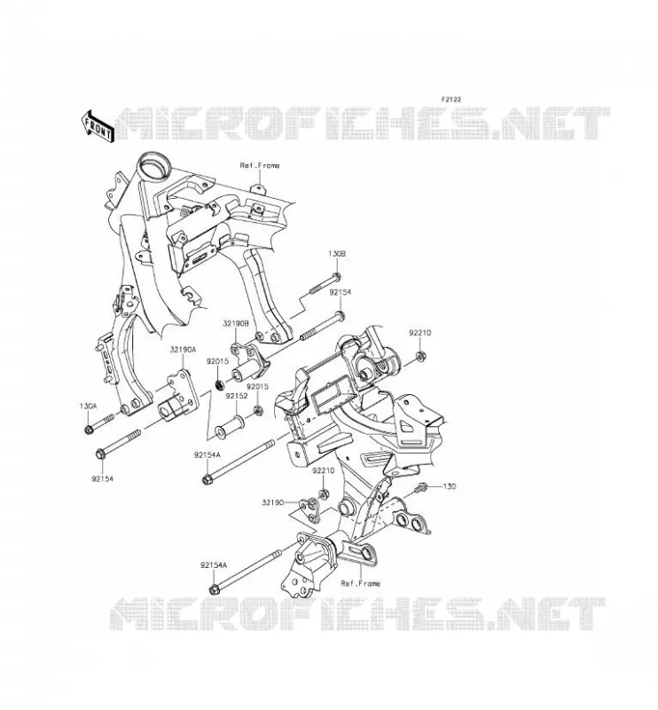 ENGINE MOUNT Kawasaki MOTOS 650 2012 ER-6F ABS  EX650FCF