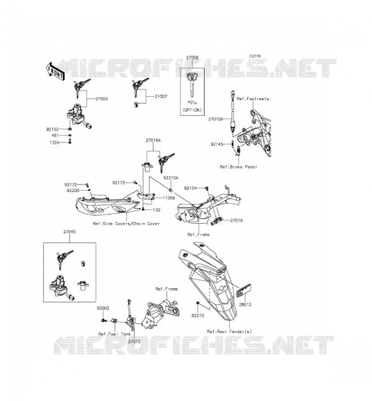 SWITCH Kawasaki MOTOS 650 2013 ER-6F ABS  EX650FDS