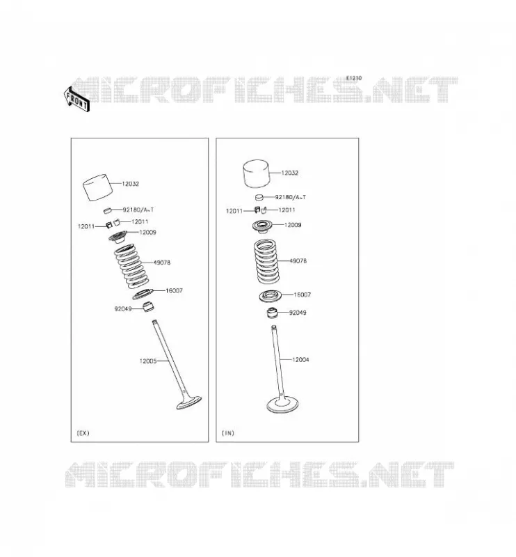VALVE Kawasaki MOTOS 650 2013 ER-6F ABS  EX650FDS