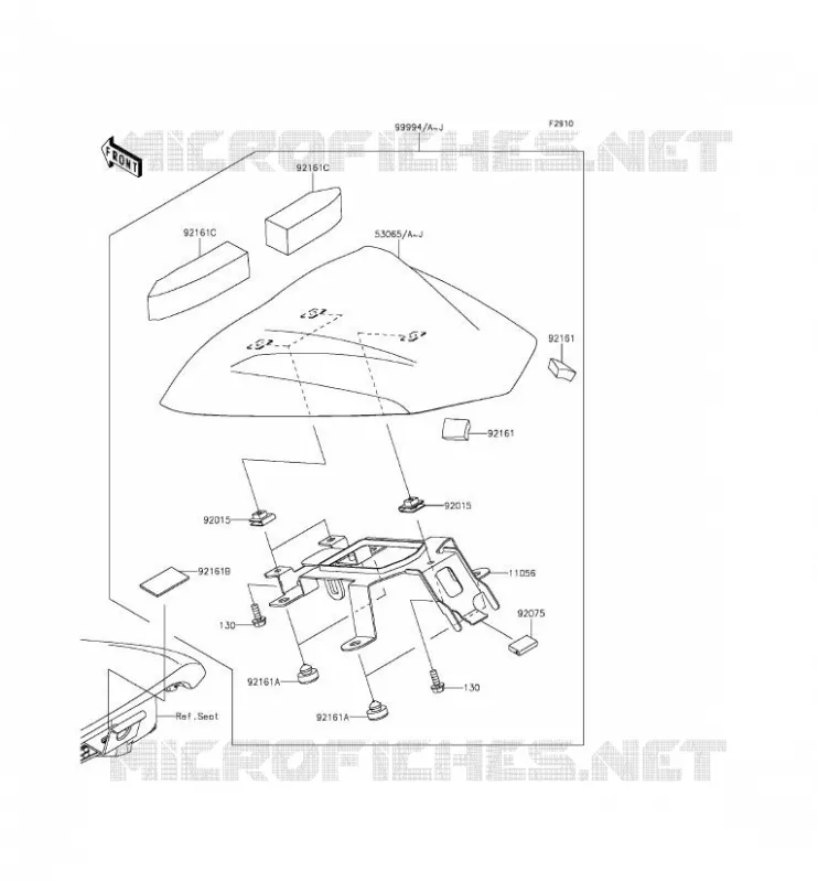 ACCESSORY (COUVRE SELLE) Kawasaki MOTOS 650 2014 ER-6F ABS  EX650FEF