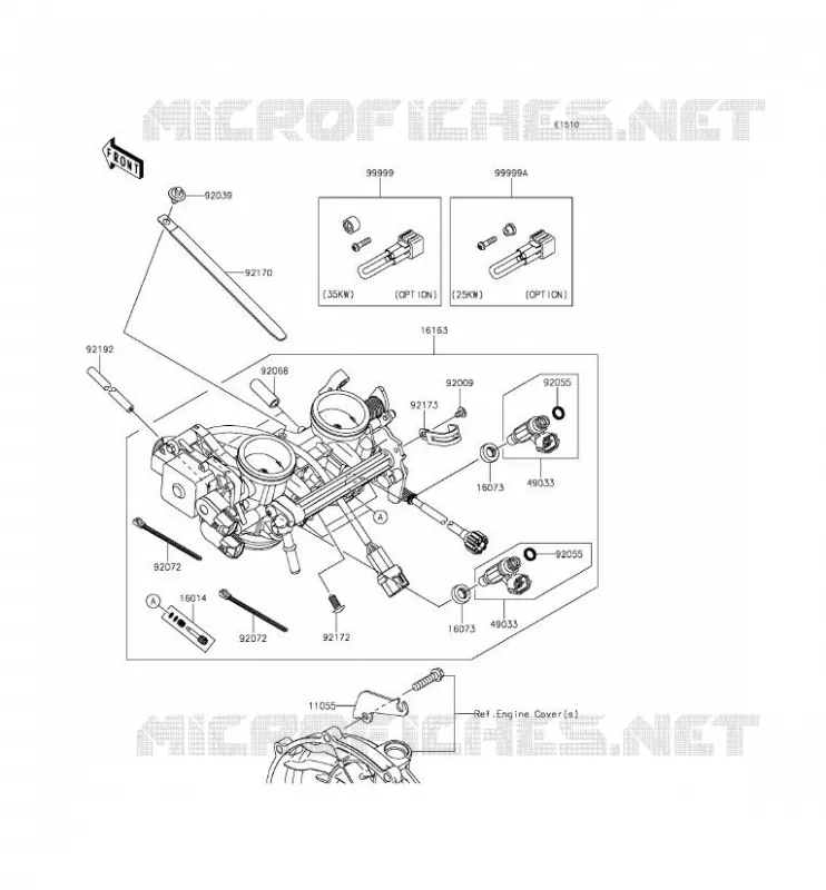 CARBURETOR Kawasaki MOTOS 650 2014 ER-6F ABS  EX650FEF