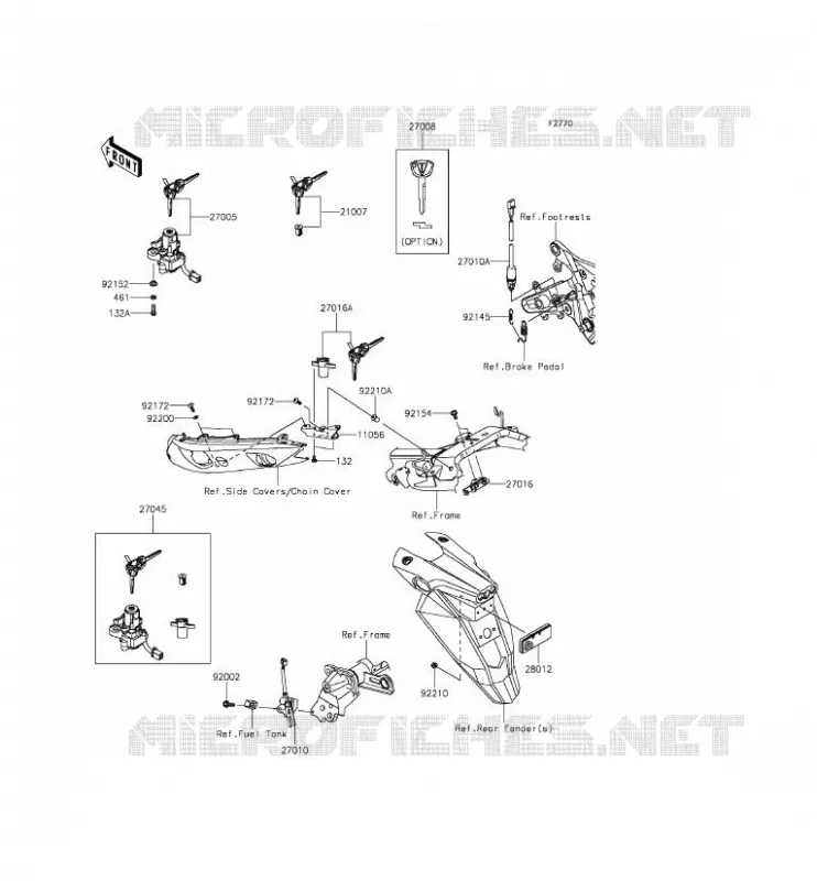 SWITCH Kawasaki MOTOS 650 2015 ER-6F ABS  EX650FFF