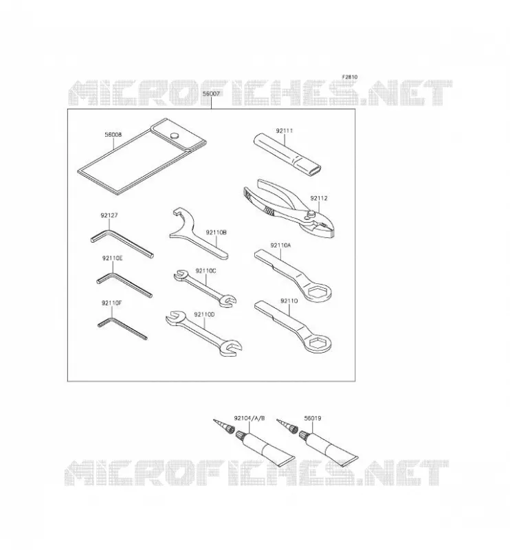 TOOL Kawasaki MOTOS 650 2015 ER-6F ABS  EX650FFF