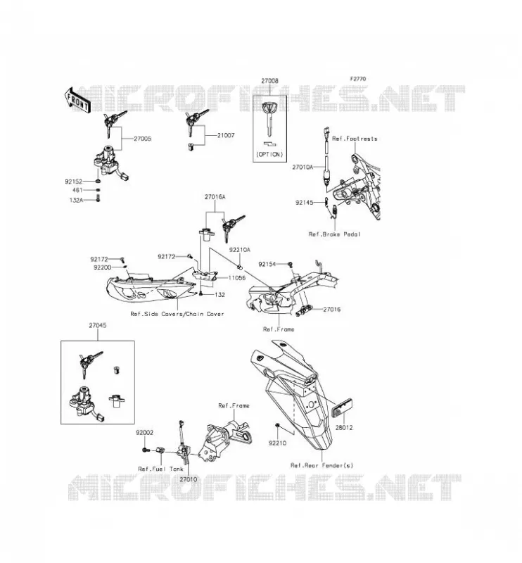SWITCH Kawasaki MOTOS 650 2015 ER-6F ABS  EX650FFF