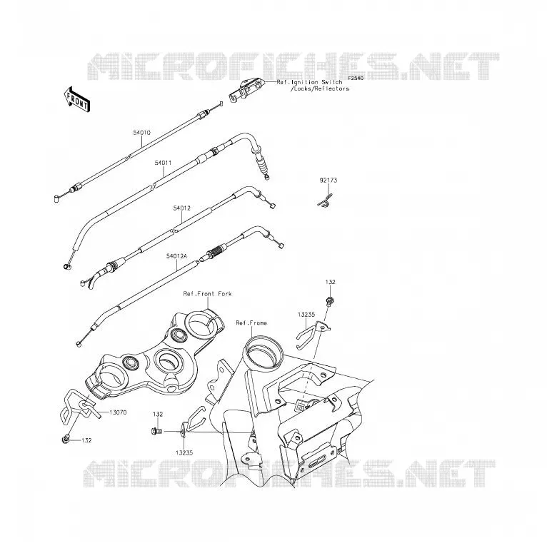 CABLES Kawasaki MOTOS 650 2015 ER-6F ABS  EX650FFF