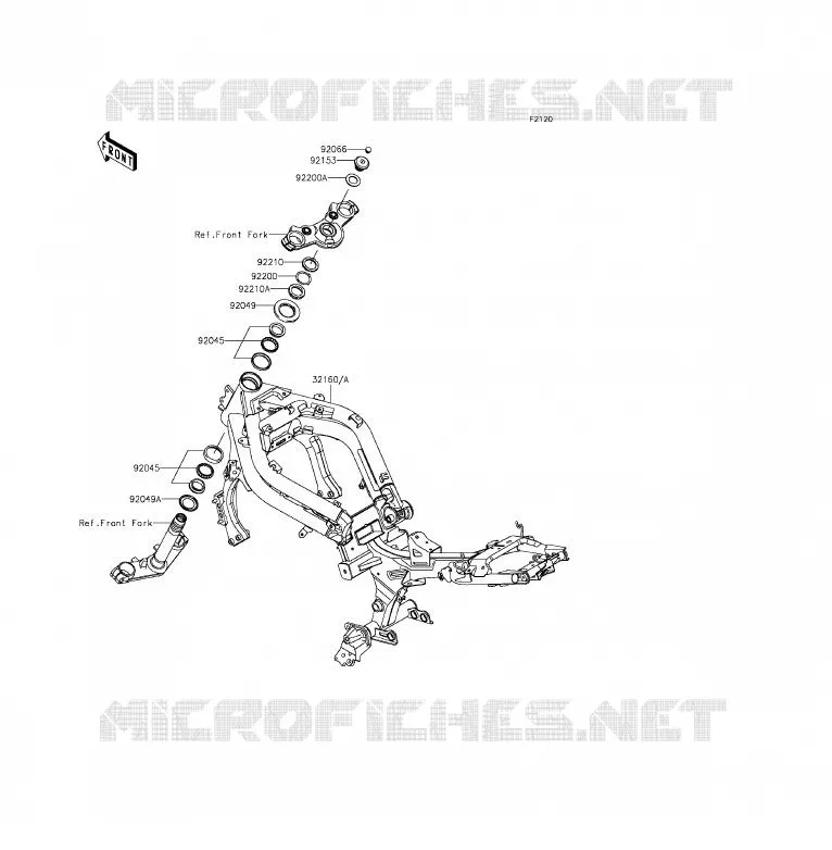 CHASSIS Kawasaki MOTOS 650 2015 ER-6F ABS  EX650FFF