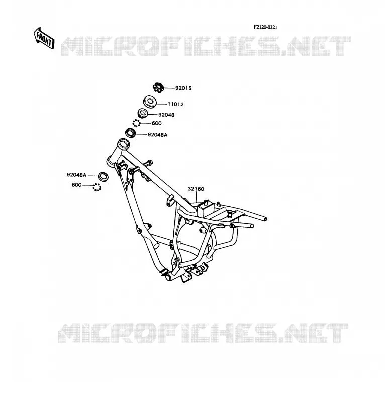 CHASSIS Kawasaki MOTOS 80 1989 KD80X  KD80-N2