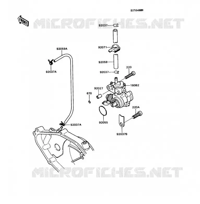 OIL PUMP Kawasaki MOTOS 80 1989 KD80X  KD80-N2