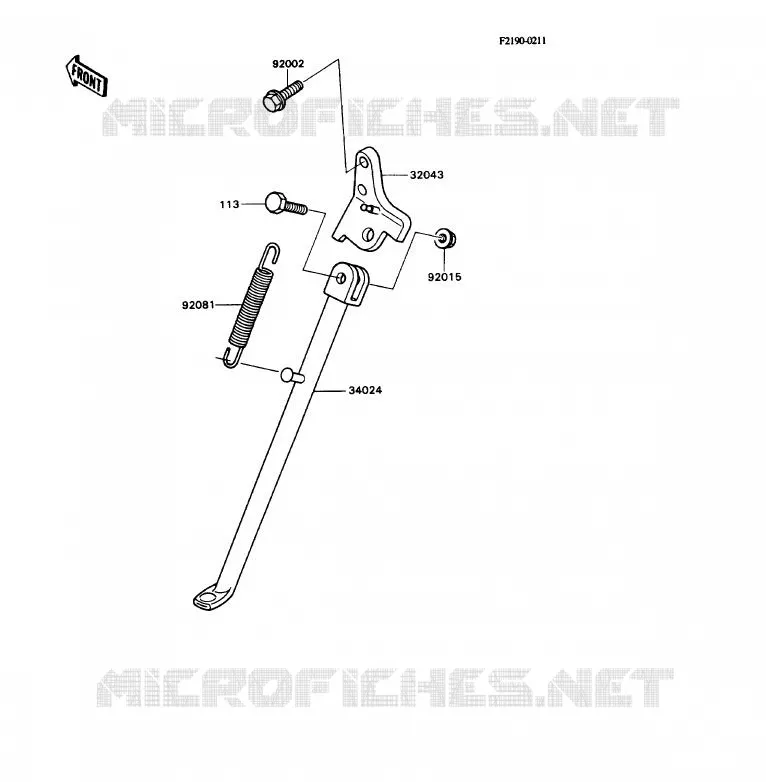 STAND Kawasaki MOTOS 80 1989 KD80X  KD80-N2