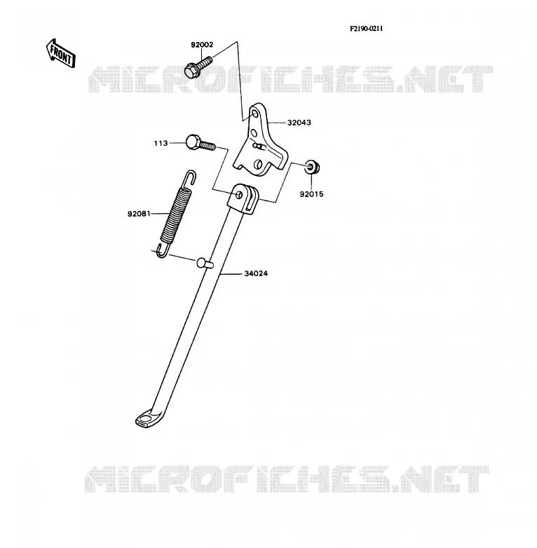 STAND Kawasaki MOTOS 80 1989 KD80X  KD80-N2