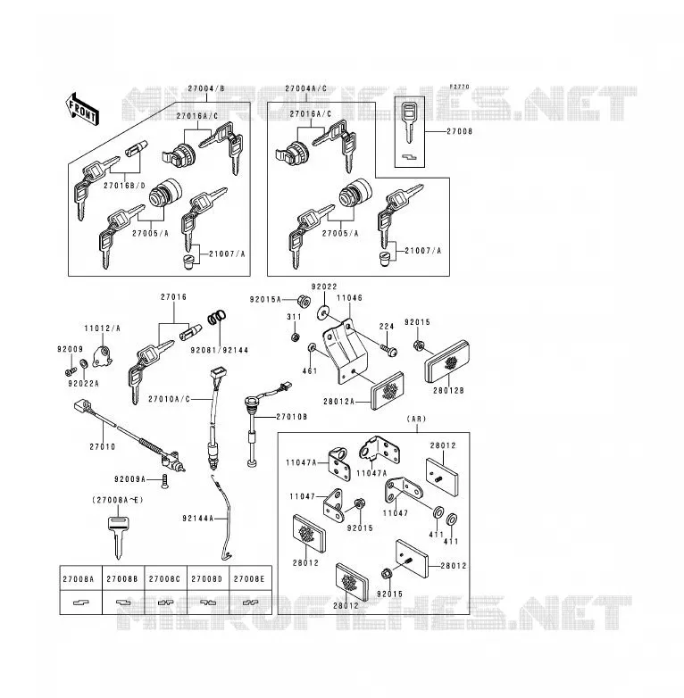 SWITCH Kawasaki MOTOS 125 1990 KDX125SR  KDX125-A1