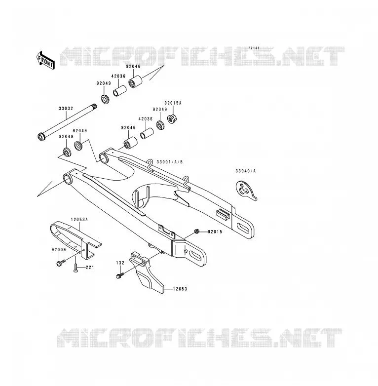 SWINGARM Kawasaki MOTOS 125 1991 KDX125SR  KDX125-B2