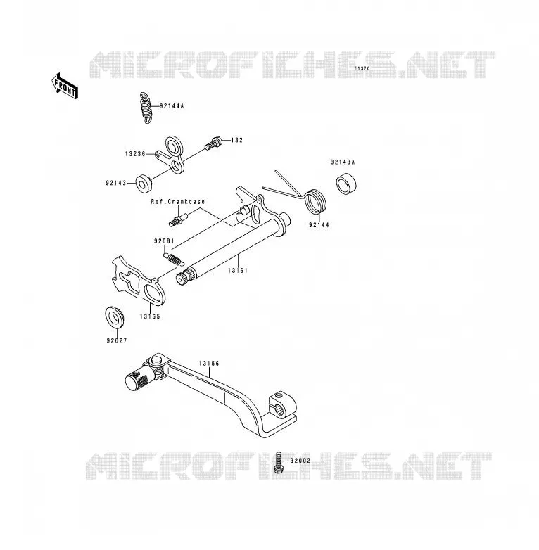 SHIFT Kawasaki MOTOS 200 1990 KDX200  KDX200-E2