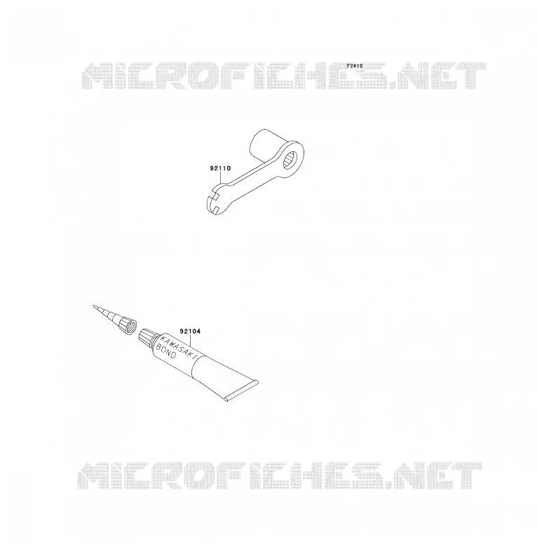 TOOL Kawasaki MOTOS 200 1996 KDX200  KDX200-H2
