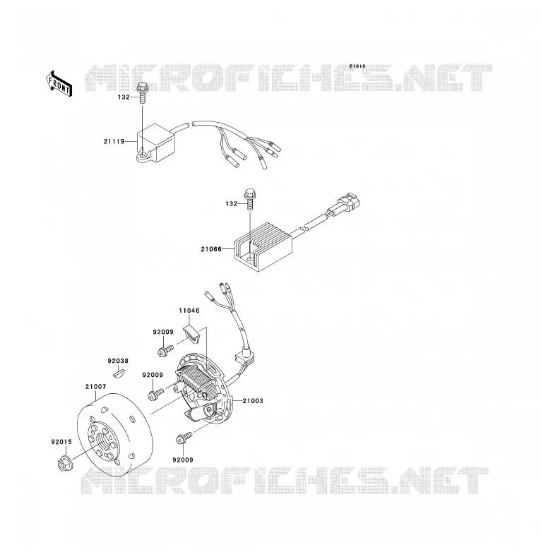 GENERATOR Kawasaki MOTOS 200 2000 KDX200  KDX200-H6