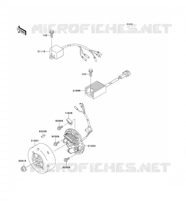 GENERATOR Kawasaki MOTOS 200 2002 KDX200  KDX200-H8