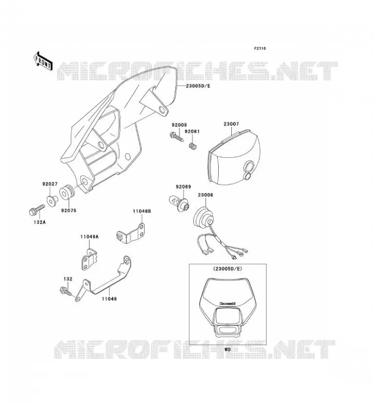 LENS(S) Kawasaki MOTOS 200 2003 KDX200  KDX200-H9