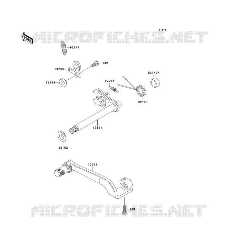 SHIFT Kawasaki MOTOS 200 2003 KDX200  KDX200-H9