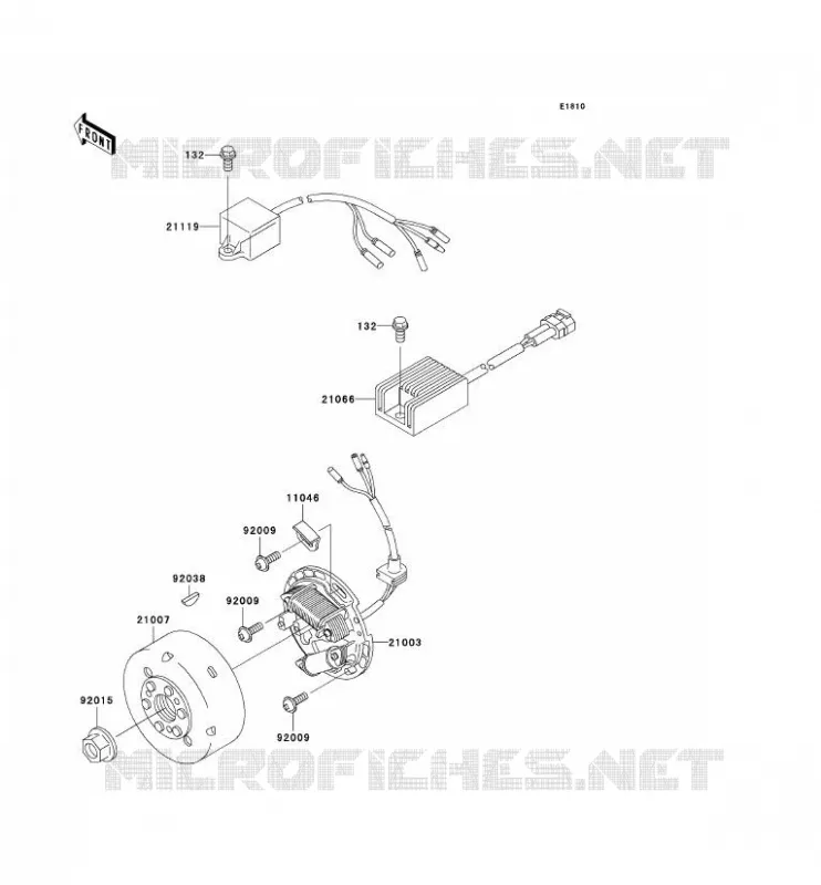 GENERATOR Kawasaki MOTOS 220 2004 KDX220R  KDX220-A11