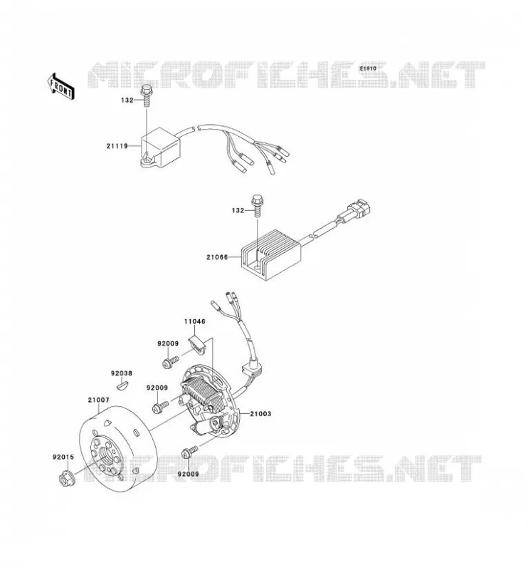 GENERATOR Kawasaki MOTOS 220 1998 KDX220R  KDX220-A5
