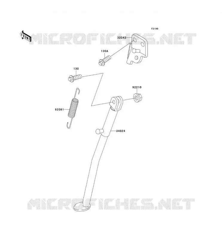 STAND Kawasaki MOTOS 220 1999 KDX220R  KDX220-A6