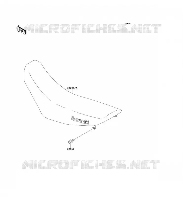 SEAT Kawasaki MOTOS 220 2001 KDX220R  KDX220-A8