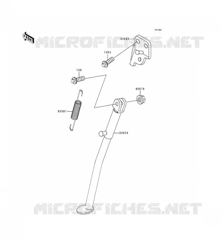 STAND Kawasaki MOTOS 250 1992 KDX250  KDX250-D2
