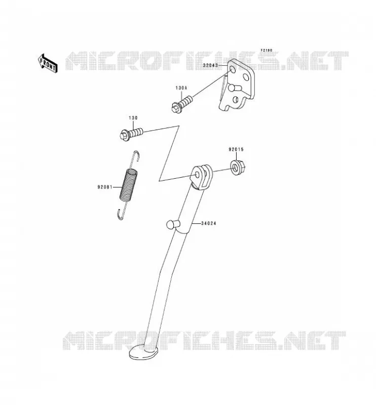 STAND Kawasaki MOTOS 250 1993 KDX250  KDX250-D3