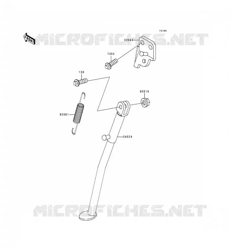 STAND Kawasaki MOTOS 250 1994 KDX250  KDX250-D4
