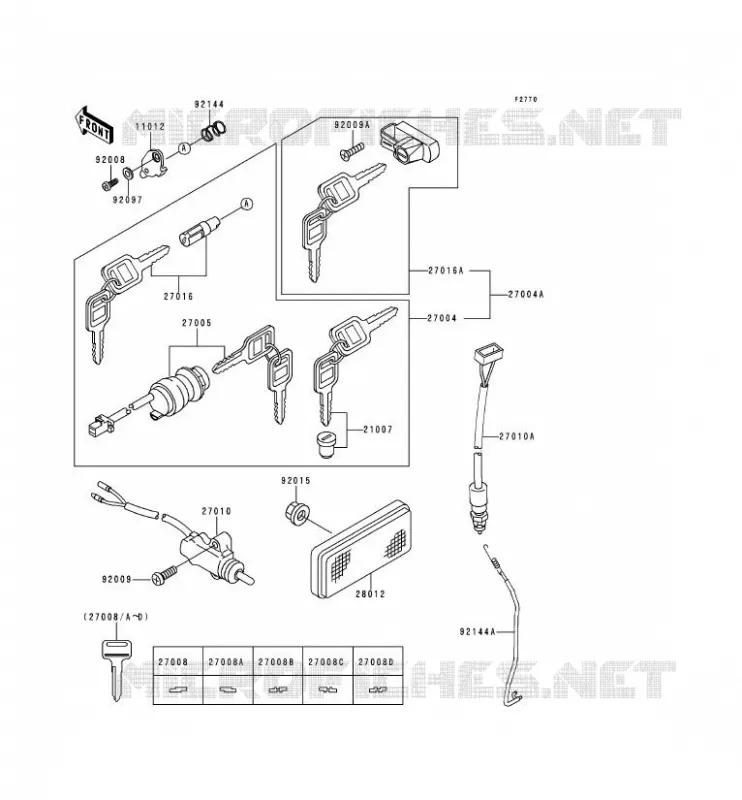 SWITCH Kawasaki MOTOS 250 1992 KDX250  KDX250-E2
