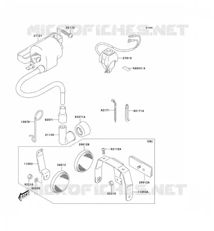 IGNITION SYSTEM Kawasaki MOTOS 50 2006 KDX50  KDX50A6F