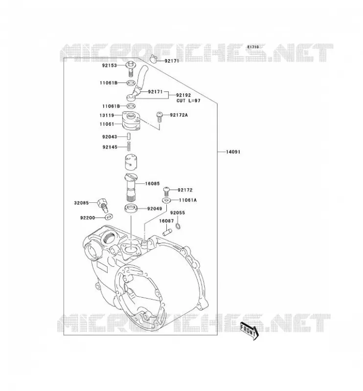 OIL PUMP Kawasaki MOTOS 50 2006 KDX50  KDX50A6F