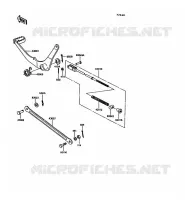 BRAKE PEDAL voor Kawasaki KE100 1992