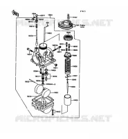 CARBURETOR voor Kawasaki KE100 1992