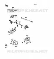 CHASSIS ELECTRICAL EQUIPMENT voor Kawasaki KE100 1992