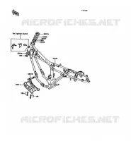 CHASSIS voor Kawasaki KE100 1992