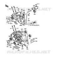 CRANKCASE(S) voor Kawasaki KE100 1992