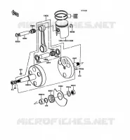 CRANKSHAFT   PISTON voor Kawasaki KE100 1992