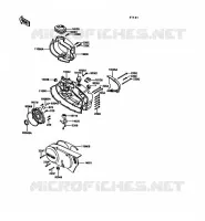 ENGINE COVERS voor Kawasaki KE100 1992