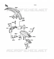 FENDER voor Kawasaki KE100 1992
