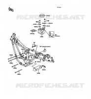 FRAME PARTS (COUVERTURE) voor Kawasaki KE100 1992