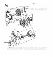 REAR HUB voor Kawasaki KE100 1992