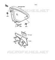 SIDE COVERS   CHAIN COVER voor Kawasaki KE100 1992