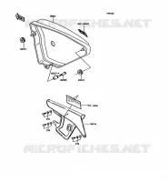 SIDE COVERS   CHAIN COVER voor Kawasaki KE100 1992