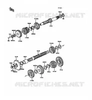 TRANSMISSION voor Kawasaki KE100 1992
